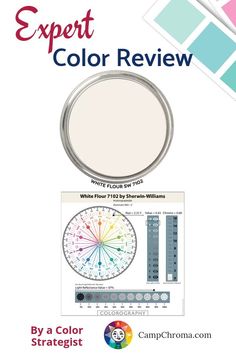 the expert color review book is open to show it's contents and colors, including white