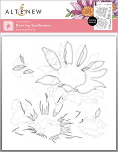 the alten new stamp set has been designed to look like flowers