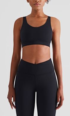 The EMES SHOP sports bra details a soft buttery touch that exemplifies comfort in sportswear. Featuring V-shaped back straps. this athletic wear will be your go-to for each workout session.MATERIAL: 75% Nylon. 25% Spandex MEASUREMENTS: Small | Bust: 34" in . Band: 30" in . Length: 28" in Medium | Bust: 36.5" in . Band: 32.5" in . Length: 29" in Large | Bust: 39" in . Band: 35" in . Length: 30" in MEASUREMENTS: Small | Bust: 86.4" cm . Band: 76.2" cm . Length: 71.1" cm Medium | Bust: 92.7" cm . Band: 82.5" cm . Length: 73.7" cm Large | Bust: 99.1" cm . Band: 89" cm . Length: 76.2" cm Functional Compressive Sports Bra With Built-in Bra, Compressive Cross Back Sports Bra With Built-in Bra, Cross Back Sports Bra With Built-in Bra For Training, High Stretch Cross Back Sports Bra With Built-in Padding, Supportive Cross Back Sports Bra With Built-in Padding, Compressive Workout Bra With Built-in Padding, Compressive Activewear With Built-in Bra And Cross Back, Cross Back Sports Bra For Pilates With Padding, Compressive Sports Bra With Built-in Padding