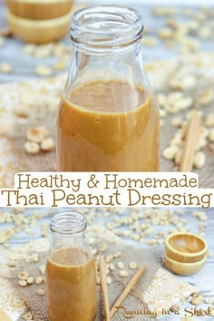 healthy and homemade thai peanut dressing