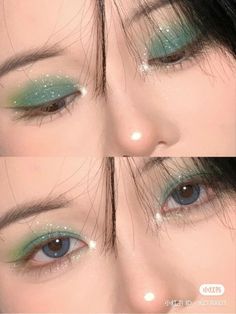 Very Easy Makeup, Christmas Eyeshadow Looks, Christmas Makeup Looks, Christmas Eyeshadow, Christmas Eye Makeup, Douyin Makeup, Christmas Makeup Look, Cute Eye Makeup, Eye Makeup Styles