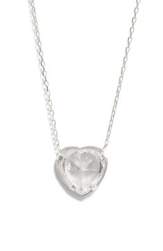 Show your love when you gift this romantic necklace centered by a cubic zirconia heart pendant. 16" length; 2" extender Sterling silver or sterling silver and 14k-gold plate/cubic zirconia Imported Elegant Clear Heart-shaped Necklace, Elegant Clear Heart Shaped Necklace, Elegant Heart-shaped Clear Necklace, Elegant Clear Necklaces For Valentine's Day, Elegant Clear Necklace For Valentine's Day, Elegant Clear Jewelry For Valentine's Day, Clear Heart Pendant Jewelry For Valentine's Day, Romantic Necklace, Bezel Pendant