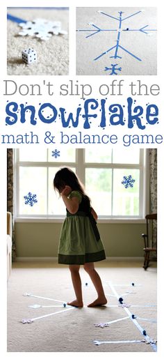 Winter Math Games, Balance Game, Gross Motor Activity, Winter Math, Gross Motor Activities, Math Game