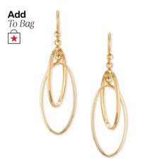 Drop Hoop Earrings, Gold Diamond Earrings, Fine Jewellery Earrings, 10k Gold, Gold Earrings, Diamond Earrings, Jewelry Watches, Pick Up, In Store