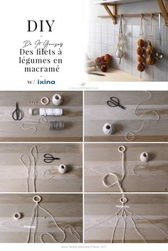 the instructions for how to make macrame