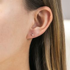 These pastel hues will look great on you! This dainty piercing style earring will become a favorite in no time! Surgical steel post and screw-on ball backing 18k gold plated, 18k rose gold plated, or rhodium plated pendant over brass charm with a protective coating Cubic zirconia stones 16 gauge / 1.3mm wide post/earri Earring Post, Necklace Chain Lengths, Steel Post, Brass Charms, Pastel Hues, Wrap Rings, Single Earring, No Time, 18k Rose Gold