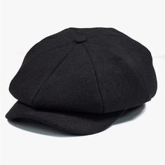 Made Of: 100% Wool Fits True To Size. Casual Black Beret For Outdoor, Casual Black Beret For Outdoor Use, Classic Winter Baseball Cap, Classic Fall Baseball Cap For Outdoor, Black Baseball Cap For Fall, Classic Outdoor Beret, Classic Winter Cap, Classic Cap Hat, Winter Classic Baseball Cap With Short Brim