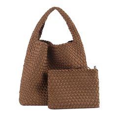 PRICES MAY VARY. 【100% Handwoven】- The handbag is made of high quality and lightweight waterproof Neoprene. It can highly resistant water, sand, and sweat. using skilled sewing technology. Designed to last through significant wear and tear, and it is neat and tidy，which make the bag more fashionable and attractive. 【Product Dimensions】- Handbag size: 14.17"(36 cm) x 4.72"(12 cm) x 12.20"(31 cm)(L x W x H) 2. Hand hold wallet: 9.44"(24cm) x 7.08"(18cm)(L x H). for more carrying options: Shoulder/ Handheld Hobo Bag With Braided Handles For Daily Use, Handheld Large Capacity Hobo Bag For On-the-go, Everyday Pouch Shoulder Bag With Braided Handles, Handheld Bags With Braided Handles For On-the-go, Everyday Handheld Hobo Bag With Braided Handles, Hobo Bag With Braided Handles For Daily Use, Daily Use Hobo Bag With Braided Top Handle, Handheld Bucket Bag With Braided Handles, Daily Use Handheld Hobo Bag With Top Carry Handle