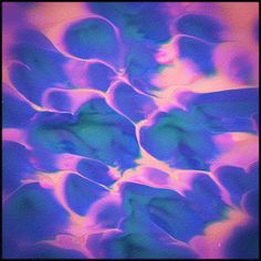 an abstract photograph with blue and pink colors