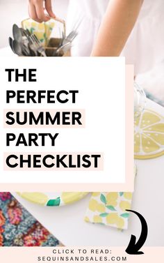 the perfect summer party checklist