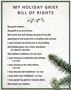 a poem written in front of a christmas tree