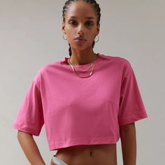 Nwt Urban Outfitters Bdg Boyfriend Pink Cropped Boxy Tee New With Tags, Never Washed Or Worn! Size: Xs, Extra Small Brand: Bdg By Urban Outfitters Made To Be Lived In, Wear Your Way Every Day. Effortless Boyfriend Tee. Super Soft Cotton. Cropped Fit, Hits Above Waist. Easy, Oversized Boxy Fit. Classic Crew Neckline. Dropped Shoulders. Elbow Length Short Sleeves. Color: Hot Pink, Bright, Neon, Barbie Pink, Fuchsia, Magenta Material: 100% Cotton Style: Casual, Comfy, Cool *Stock Photos Show Fit On Trendy Cropped T-shirt For Spring Loungewear, Trendy Cropped T-shirt For Loungewear, Trendy Boxy Cropped T-shirt For Summer, Trendy Boxy Cropped T-shirt For Streetwear, Trendy Oversized Cropped T-shirt For Summer, Boxy Cropped T-shirt For Streetwear, Trendy Crew Neck Cropped Shirt For Summer, Spring Pink Boxy Fit Top, Trendy Oversized Crew Neck Crop Top