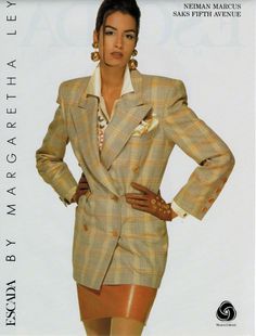 1991 YASMEEN GHAURI for Escada Margaretha Ley Magazine Print AD (8-pg) | eBay Yasmeen Ghauri, High Fashion Editorial, Fashion Cover, Linda Evangelista, Fashion Catalogue, Print Ad, Vogue Paris, Cozy Fashion, Retro Outfits