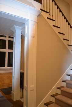 a staircase leading up to the second floor