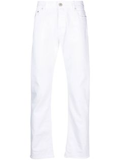 optical white cotton blend denim logo patch to the rear mid-rise belt loops front button and zip fastening classic five pockets straight leg Jeans Patch, Jeans White, Stretch Jeans, Urban Fashion, Vintage Looks, Straight Leg Jeans, White Cotton, Patch Logo, White Jeans