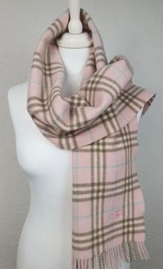 Burberry Scarf, Pink And Brown, Creation Couture, Dream Clothes