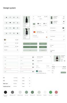 the design system is designed to look like it could be used in different ways