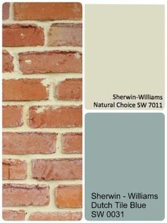 a brick wall with the words sheryln - williams natural choice sw701