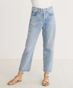 90's Crop Jean – Jenni Kayne Agolde Jeans, Jenni Kayne, Long History, Denim Design, An Eye, Cropped Jeans, Oversized Fits, Stretch Denim, Sustainability