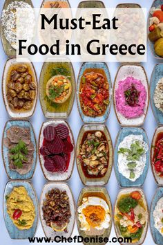 A Greek mezzo or appetizer table Greece Food Traditional, Crete Vacation, Greek Breakfast