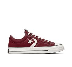 The Star Player '76 gets a spring-worthy remix. Converse Star Player 76 Canvas In Red, Size 3 (M) / 4.5 (W) Converse Star Player 76, Burgundy Converse, Converse Star Player, Shoe Converse, Low Top Converse, Star Converse, Converse Star, Converse Red, Converse Shop