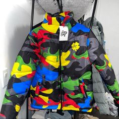 New With Tags. Filthy Wealth Camo Jacket *Message Me On Insta @Bngxclothing For Discount. Size: Xxs-Men’s(For Women It Fits Like A Small) Original Price $200 Selling For $120 #Pacsun #Affordable #Filthywealthclothing #Filthywealth Multicolor Fall Puffer Jacket For Outdoors, Casual Multicolor Puffer Jacket For Outdoor, Trendy Camouflage Outerwear For Streetwear, Casual Multicolor Winter Puffer Jacket, Urban Multicolor Winter Outerwear, Fitted Camouflage Winter Outerwear, Fitted Camouflage Outerwear For Winter, Trendy Multicolor Outerwear For Streetwear, Trendy Multicolor Streetwear Outerwear