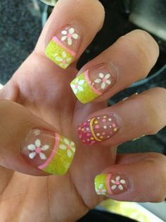 Crazy French Tip Nails, Spring Unsprung, Beach Themed Nails, Natural Nails Manicure, Chevron Nails, Finger Nail Art, Cute Toe Nails, Cute Acrylic Nail Designs