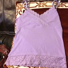 Pretty Purple Lacy Top. Brand New Early 2000s Fashion Purple, 2000s Shirts, 2000s Stuff, Purple Lace Top, Disney Tank Tops, Visual Archive, Plum Pudding, Navy Blue Tank Top, Lacy Tops