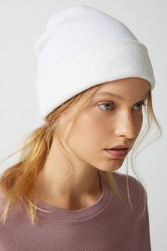 New go-to beanie hat from UO. Ultra-soft knit complete with a cuffed edge in all our favorite colors. Only at Urban Outfitters. Content + Care. 100% Acrylic Spot clean Imported Casual Everyday Beanie Bonnet, Casual Super Soft Hats, Casual Soft Knit Bonnet One Size Fits Most, Casual Soft Knit Bonnet, One Size Fits Most, Casual Adjustable Bonnet, Warm White Bonnet For Fall, Casual Soft Beanie Hat, Casual Super Soft Cap, Casual Soft Cap