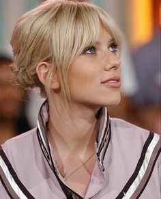 Fringe Hairstyles, Penteado Cabelo Curto, Hair Color And Cut, Hair Envy, Hair Today, Great Hair, Hair Dos, Scarlett Johansson