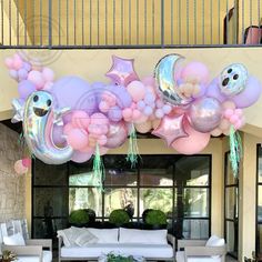 Pastel Halloween Flowers, Pastel Halloween Balloon Arch, Spooky One Pastel Birthday, Pink Halloween Balloon Arch, Pink Halloween Birthday Party Decor, Pink Halloween Balloons, A Little Boo Is Almost Due Balloon Arch, Halloween Birthday Balloons, Boo Birthday Theme Girl