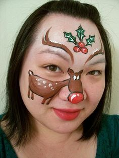 Painting Face, Painting Images, Reindeer Face