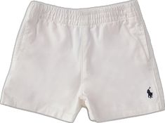 Elastic Shorts For Summer Playwear, Summer Elastic Shorts For Playwear, Summer Playwear Shorts With Elastic Fit, Solid Color Summer School Shorts, Elastic Stretch Shorts For School, Elastic Cotton Shorts, Elastic Cotton Shorts For Playwear, White Casual Shorts For School, Casual White Shorts For School