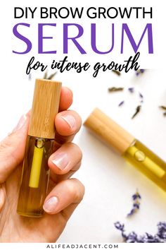 Learn how to make DIY brow growth serum to grow fuller, thicker brows naturally. Plus, discover the best oils for eyebrow growth. Diy Eyebrow Growth Serum, Homemade Lash Serum, Eyelash Growth Diy, Eyebrow Growth Oil, Diy Eyebrow, Diy Eyelash Growth Serum