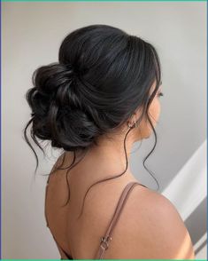 Casual messy bun hairstyle ideas | Trendy hairstyle ideas Bridal Updos For Round Faces, Wedding Hair Brown Updo, Wedding Updos For Long Brown Hair, Ladies Day Hairstyles, Bridal Hair Updo Brunette, Bridesmaids Hair Up, Up Hairstyles For Long Hair Wedding, Bridal Updo For Thick Long Hair, Updo Bridesmaid Hairstyles