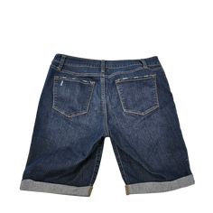 Brand: APT 9 Style: SHORTS Color: BLUE DENIM Size: 12 SKU: 321-32199-1354 CONDITION: GENTLY USED Casual Dark Wash Denim Bermuda Shorts, Blue Stretch Denim Bermuda Shorts, Casual Dark Wash Mid-rise Bermuda Shorts, Casual Stretch Bermuda Shorts In Medium Wash, Casual Stretch Medium Wash Bermuda Shorts, Stretch Denim Knee-length Shorts, Scarf Belt, Style Shorts, Designer Backpacks