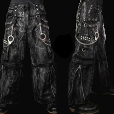 Gothic Jeans Apocalyptic Punk  Emo Trip Pants/USA Mechanic Acid Goth Cyber  | eBay Tripp Pants Outfit Men, Draft Mule, Gothic Male, Back To The 2000s, Mechanic Clothes, Grunge Outfit Ideas, Goth Pants, Tripp Pants, Gothic Jackets