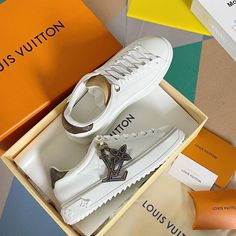 Size: 35-47 It comes with Dust box, Care manual, Tag, and Paper bag.Size Guide: Luxury White Sneakers As Gift, Luxury White Custom Sneakers With Elastic Laces, Shoes Socks, Socks Shoes, Lv Shoes, Hermes Men, Women's Socks, Jewelry Picture, Men's Socks