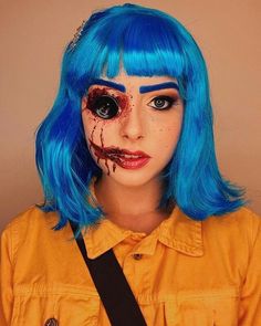 Caroline Makeup Halloween, Coraline Halloween Costume, Funny Group Halloween Costumes, Halloween Costumes Women Scary, Halloween Makeup For Kids, Coraline Costume, Monster Makeup, Up Halloween Costumes