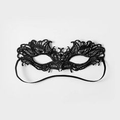 The Black Lace Masquerade Halloween Mask from Hyde & EEK! Boutique™ is the perfect way to bring some mystique to your Halloween look. Featuring a lace design for a delicate look, this lace eye mask creates an alluringly mysterious vibe, and the wide eye cutouts keep the mask from obscuring your view so you can move with confidence. Whether you wear it with a ballroom gown, cloak, suit or any other complementary costume, this lacy eye mask is sure to become a favorite in your collection of Hallow Victorian Widow, Mob Costume, Tma Fears, Dark Royalcore, Lace Eye Mask, Masquerade Halloween Costumes, Ball Outfits, Fantasy Inspo, Crow Costume