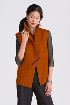 Kvadrat Vest by Teresa Maria Widuch - Elegant Fitted Vest With Asymmetrical Design, Elegant Fitted Asymmetrical Vest, Chic Asymmetrical Vest For Layering, Asymmetrical Fall Workwear Vest, Chic Asymmetrical Workwear Vest, Versatile Fitted Vest For Fall, Chic Asymmetrical Vest For Work, Modern Fitted Outerwear For Layering, Spring Outfit Women