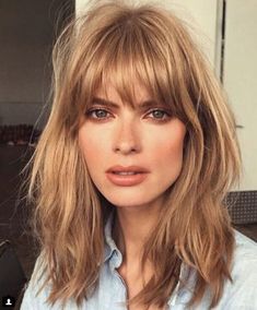 Hair Color Cream, Diet Vegetarian, Shag Haircut, Haircuts With Bangs, Hair Color Trends, 가을 패션, Blonde Hair Color, Fine Hair