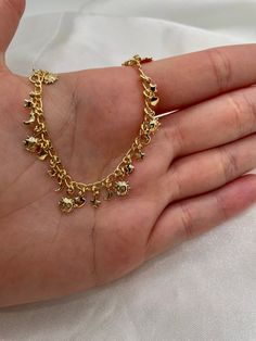 Sun Moon Bracelet 18K Gold Filled Layering Charm Bracelet - Etsy Bracelets Cartier, Luxury Wishlist, Sun Bracelet, Charm Bracelet Gold, Lucky Charm Necklace, Pretty Ear Piercings, Jewelry Piercing, Evil Eye Necklace Gold, Cartier Bracelet