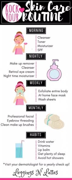 Rock Your Skin Care Routine! I am a 30 something now and skincare is getting more and more important as the years go by. Morning Cleanser, At Home Face Mask, Skin Routine, Daily Skin Care Routine, Cleanser And Toner, Skin Tips, New Skin, Flawless Skin, Facial Care