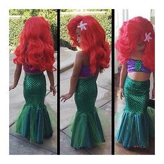 Princess Ariel Dress, Mermaid Tail Costume, Mermaid Swimwear, Girls Mermaid Tail, Little Mermaid Dresses, Ariel Cosplay, Costume Carnaval, Little Mermaid Costume