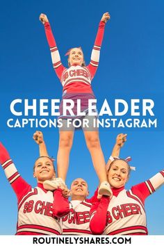 cheerleader captions for instagrams are fun and easy to do with the kids