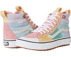 Vans SK8-Hi® MTE-2 | Zappos.com Color Block Vans, Pastel Clothes, Cute Converse Shoes, Cute Converse, Pretty Shoes Sneakers, Mens Footwear, Preppy Clothes, Summer Sneakers, Vans Sk8 Hi