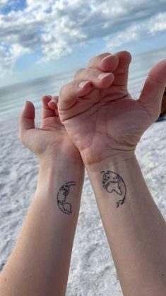 20 Unique Couple Tattoo Designs: Find the perfect matching & meaningful ink ideas for you and your partner. #coupletattoos #tattoodesigns Tattoo Designs Matching, Unique Couple Tattoo, Matching Love Tattoos, Pair Tattoos, Couple Tattoos Unique Meaningful, Husband Tattoo, Puzzle Tattoos, Promise Tattoo, Tom Und Jerry