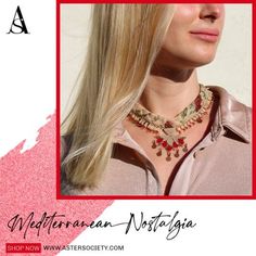 Hand-woven with love by our Oya artisans, the timeless, soft-spoken style of our Beige and Red Mediterranean Nostalgia Necklace offers a subtle blend of traditional elegance and modern charm. Shop Now at AsterSociety.com #AsterSociety #oneofakindjewelry #flowersoftheday #floralart #jewelrylove #feminine #uniquejewellery #greenfashion #intricatedesign #madebywomenforwomen #womenownedbusiness #slowfashionstyle #colorpalette #handmadenecklace #lajolla Soft Spoken, Jewelry Patterns, Hand Woven, With Love