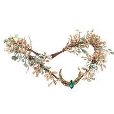 PRICES MAY VARY. UNIQUE DESIGN: The elf flower crown features a distinctive V-shaped design that is both elegant and eye-catching. Adorned with delicate leaves and shimmering rhinestones, this crown is sure to turn heads and make you feel like fairy princess. WOODLAND ATOMOSPERE: The fairy moon headpiece features gold leaves design that exudes a charming woodland vibe. The elven tones, rhinestones and natural elements make it a standout accessory for Renaissance fairs, cosplay events, and photo Fairy Headpiece Diy, Elf Headband, Moon Headpiece, Fairy Flower Crown, Elf Crown, Moon Crown, Fairy Headpiece, Fairy Moon, Woodland Elf